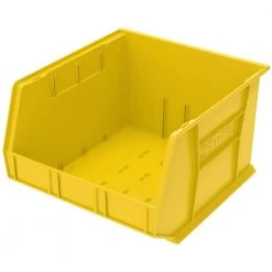 AkroBin 16.5 in. 75 lbs. Storage Tote Bin in Yellow with 11 Gal. Storage Capacity by Akro-Mils