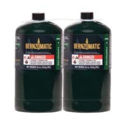 1 lb. Camping Gas Cylinders (2-Pack) by Bernzomatic