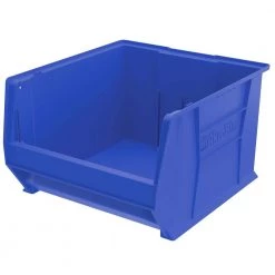 Super-Size AkroBin 18.3 in. 300 lbs. Storage Tote Bin in Blue with 14 Gal. Storage Capacity by Akro-Mils