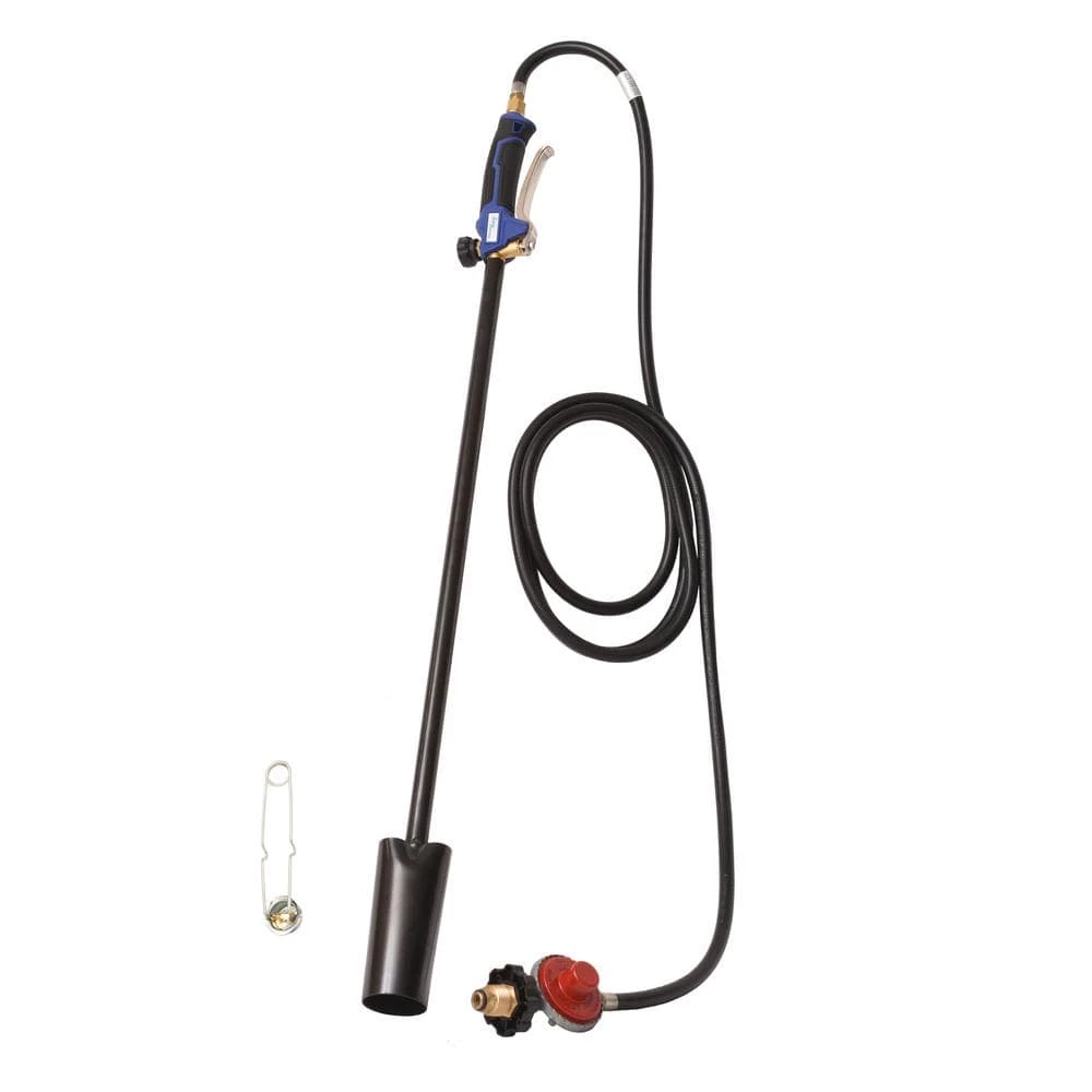 100,000 BTU Propane Torch Kit Heavy-Duty Weed Burner with Flint Striker by Flame King