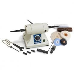 1.8 Amp 1/6 HP Corded Variable Speed Bench Lathe Grinder Tool Kit by Foredom