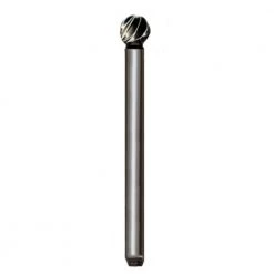 3/16 in. Sphere High Speed Steel Fluted Bur with 1/8 in. Dia Shank by Foredom