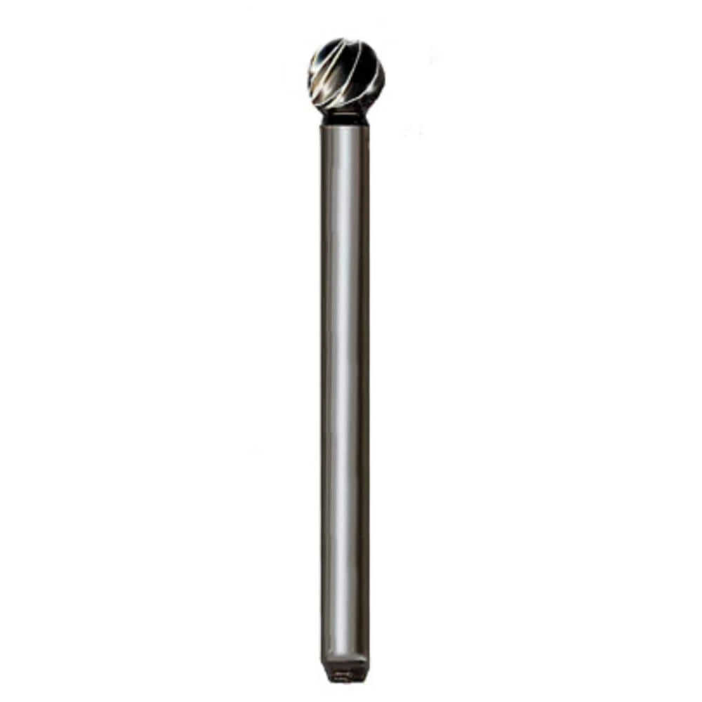 3/16 in. Sphere High Speed Steel Fluted Bur with 1/8 in. Dia Shank by Foredom