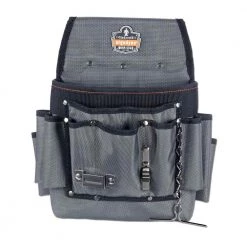 Arsenal 11 in. Pocket Electrician's Pouch Tool Bag, Gray by Ergodyne