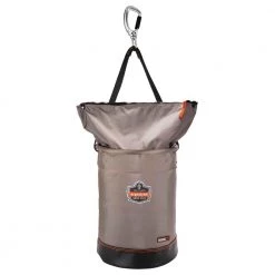 Arsenal 12 in. Large Nylon Hoist Bucket Tool Bag - Swiveling Carabiner, Zipper Top by Ergodyne