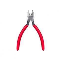 6-1/2 in. L Telecom Tapered Nose Diagonal Cutting Pliers with Red Plastic Handle by Jonard