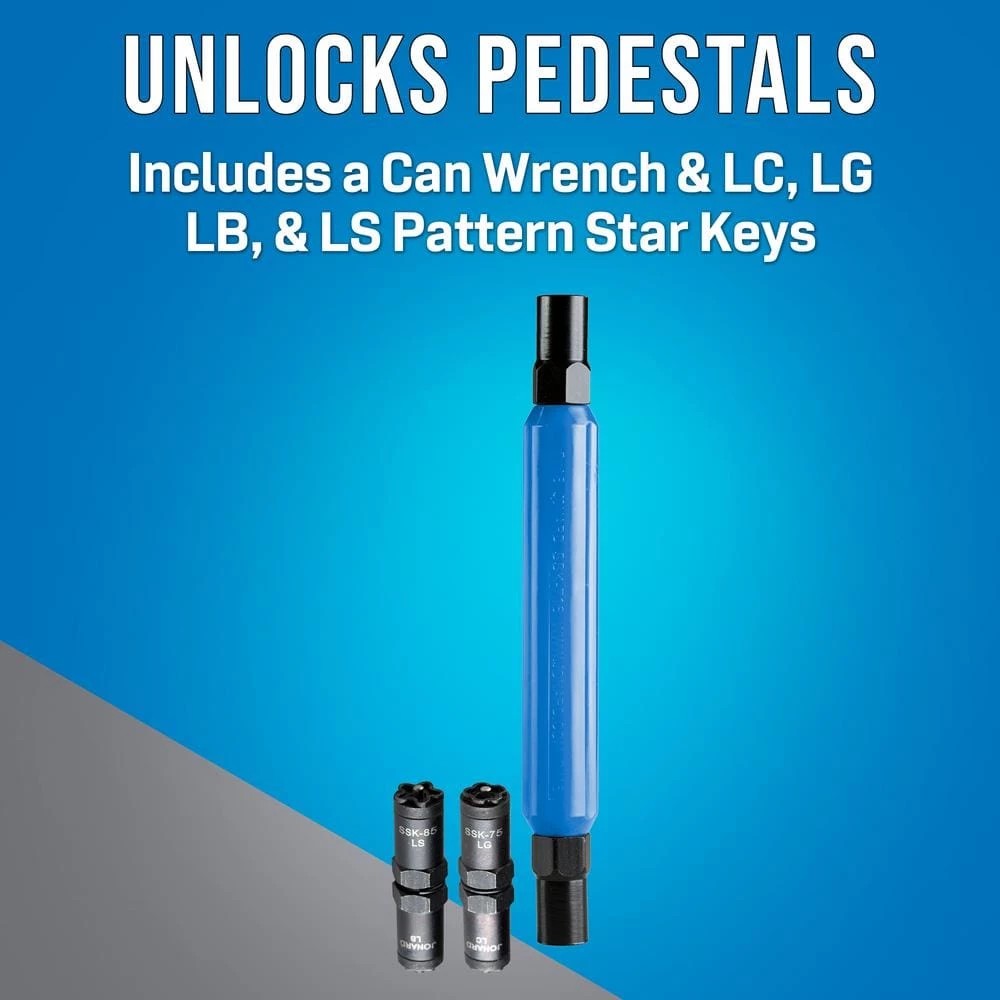 Star Key Can Wrench Kit, LC, LG, LB, and LS Patterns by Jonard - Image 2