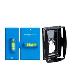 Electrical Box Cutting Kit, Single Gang with Wall Template Leveler and Electrical Box Cutter Attachment by Jonard