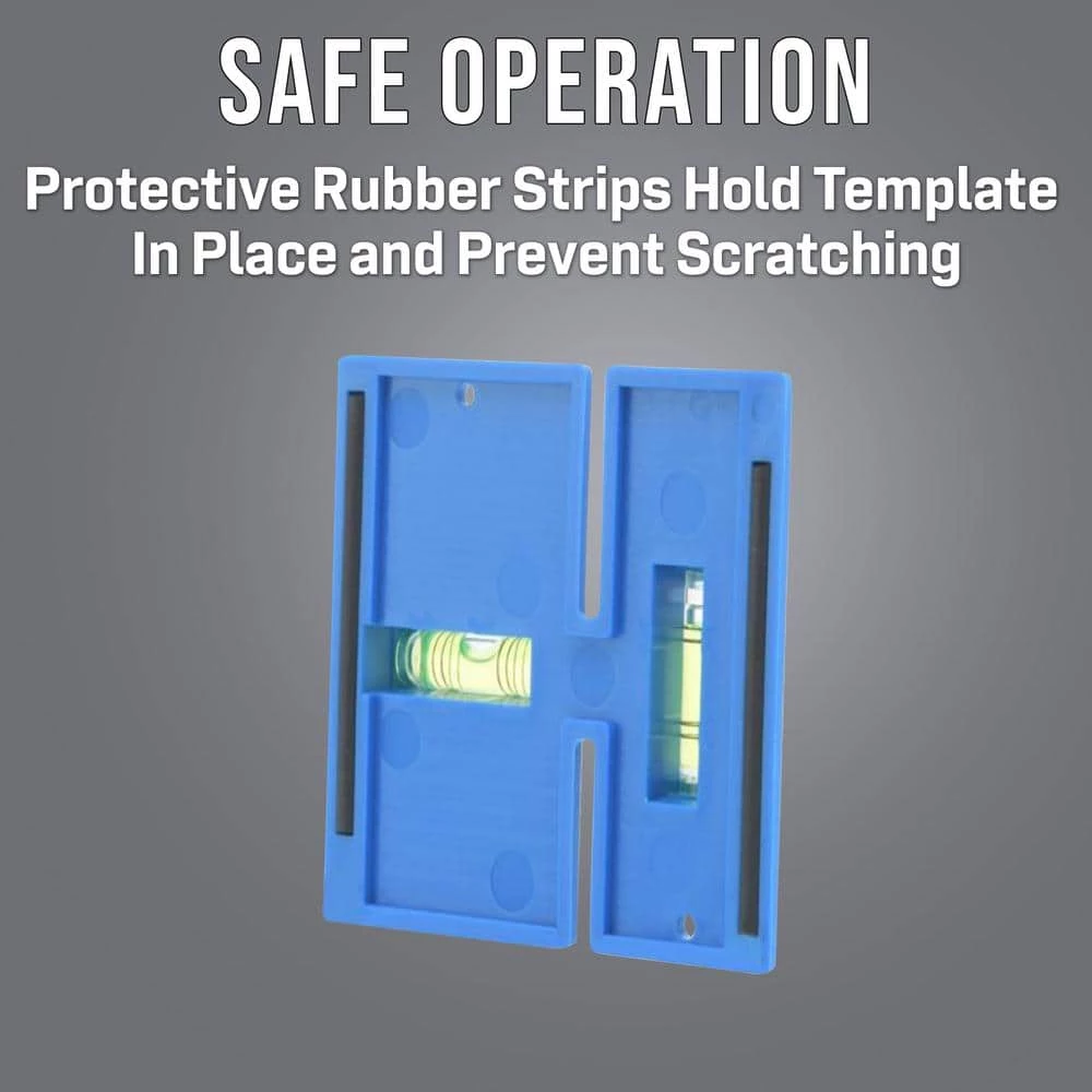 Wall Box Template and Level for Non-Metallic Boxes, 1-Gang and 2-Gang by Jonard - Image 4