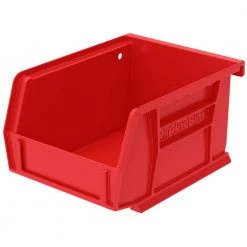 AkroBin 4.1 in. 10 lbs. Storage Tote Bin in Red with 0.2 Gal. Storage Capacity (24 Pieces) by Akro-Mils