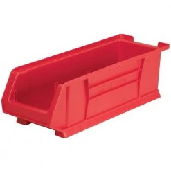 Super-Size AkroBin 8.2 in. 200 lbs. Storage Tote Bin in Red with 3.5 Gal. Storage Capacity by Akro-Mils