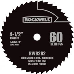 4-1/2 in. HSS Compact Circular Saw Blade by Rockwell