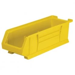 Super-Size AkroBin 8.2 in. 200 lbs. Storage Tote Bin in Yellow with 3.5 Gal. Storage Capacity by Akro-Mils